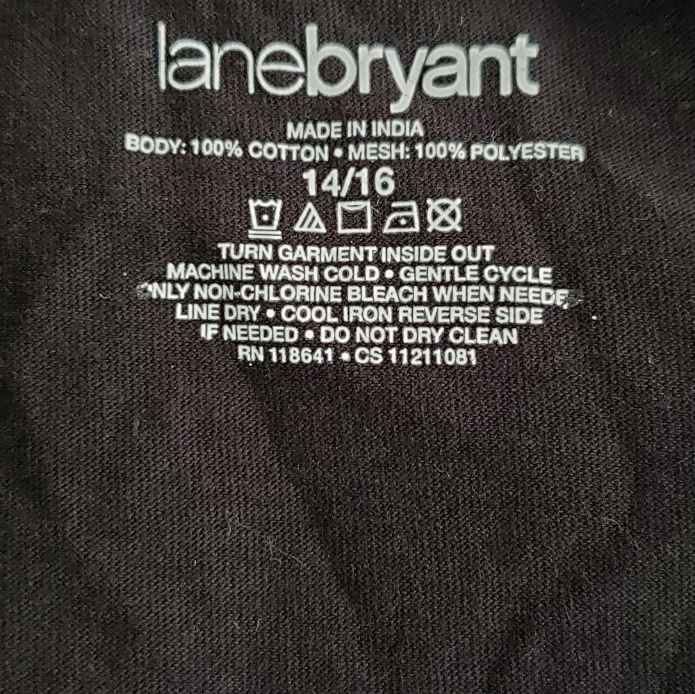 Lane Bryant 14 sequin sparkle black tank camisole - Picture 10 of 16